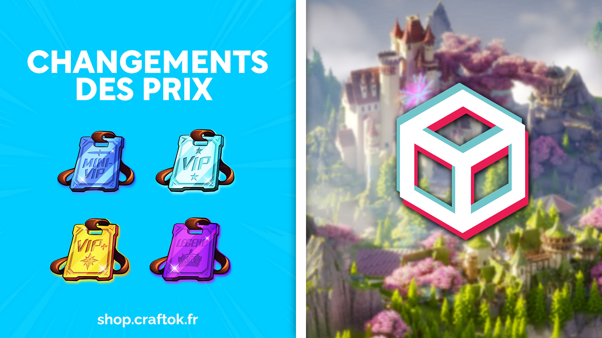 Changements des prix !